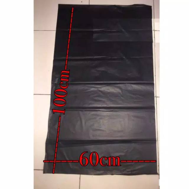 (Terima Cod)Plastik Sampah Hitam 60x100(Dikirim Dari Jakarta)Isi 10Lembar