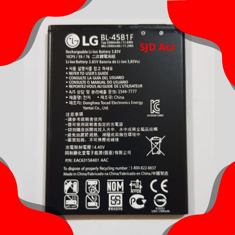 Baterai LG V10 Stylus 2 K520 BL-45B1F Original Batere Batre LG BL45B1F baterai lg v10 stylus 2 k520 