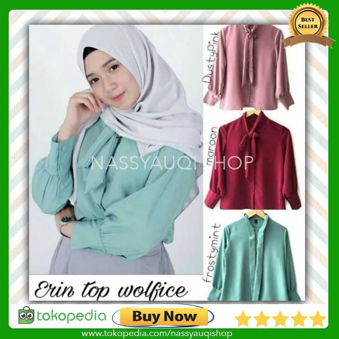 Kemeja Wanita Erin  H-M-flanel-pink-kemeja-wanita-women-Hnm-H-m-pink-basic-shirt-longsleeve-ke H0H5