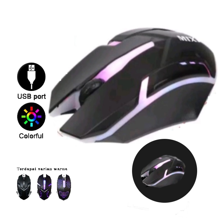 Mouse Gaming Kabel X1 Wired Optical-Mouse Gaming RGB Gaming-Mouse Gamers-Mouse Kabel USB-Mouse Wired Optical Mouse 1200 DPI-Mouse Untuk PC Komputer-Laptop&amp;Windows,Linux,Mac Os