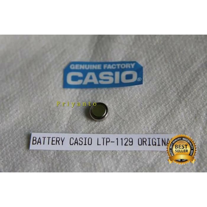 BATTERY JAM TANGAN CASIO LTP-1129 ORIGINAL