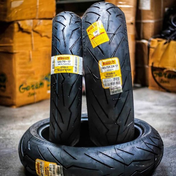 Readyy Paket ban pirelli diablo rosso sport 120 70 rosso 3 lll 180 55 ban pireli diablo rosso sport