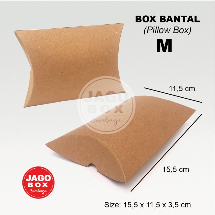 Pillow Box M / Box Bantal M Kraft