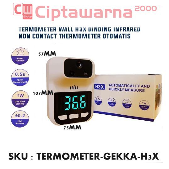 Jual Thermometer Infrared Gekka Non contact Termometer Dinding