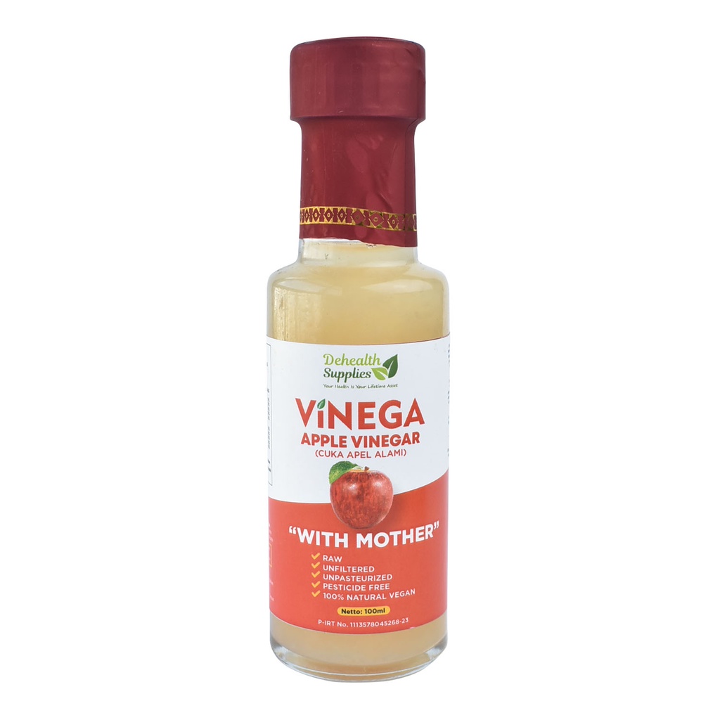 Dehealth Supplies VINEGA Apple Cider Vinegar (Cuka Apel Alami) 100 Ml