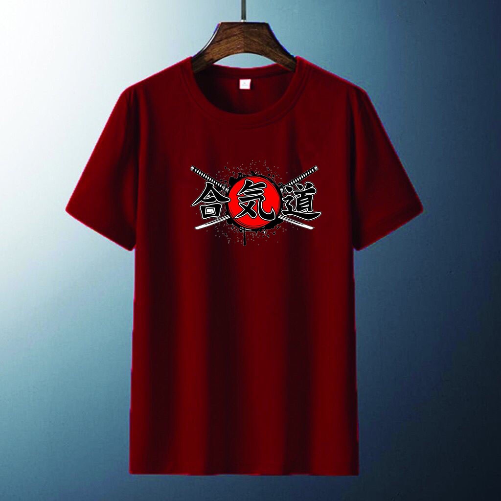 Kaos Pria Distro 3 Kanji Tshirt lengan pendek Baju Oblong murah