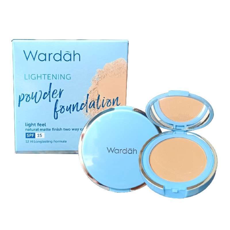 ORIGINAL Wardah Refill Lightening Powder Foundation TWC Two Way Cake Light Feel