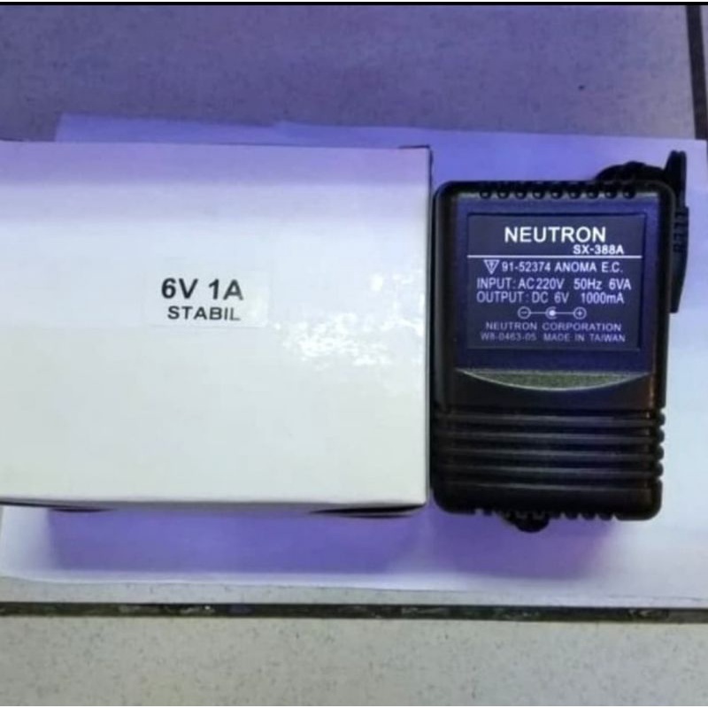 adaptor timbangan 6V 1000MA neutron /6V-1A neutron