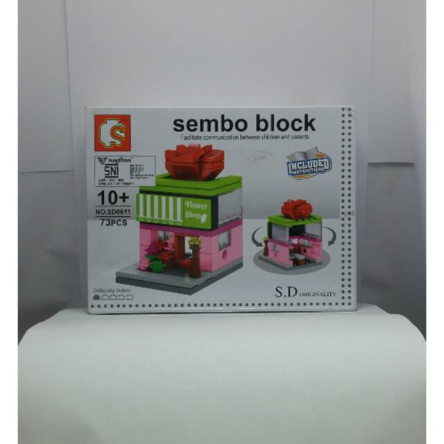 Sembo Block 73pcs Flower Shop