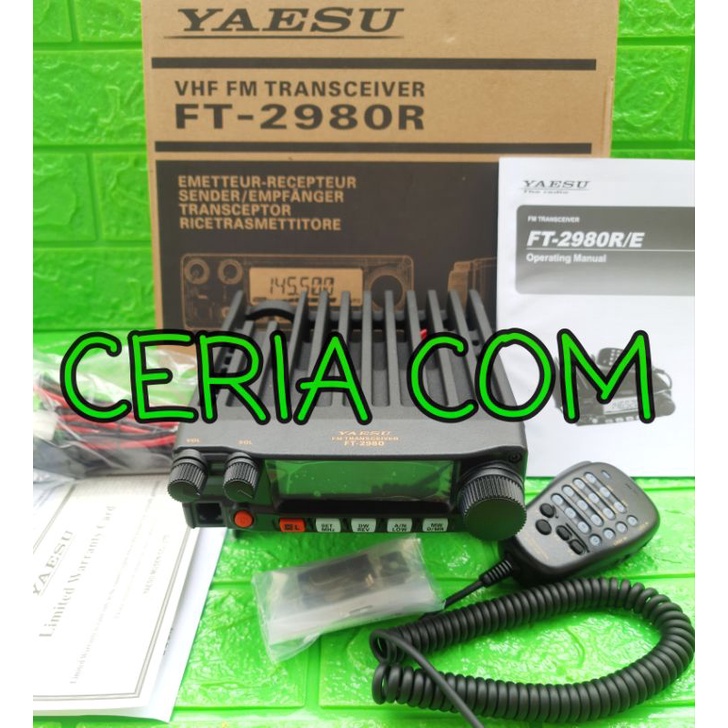 RADIO RIG YAESU FT 2980 VHF  RIG YAESU FT2980 GARANSI / FT 2980 R VHF MURAH