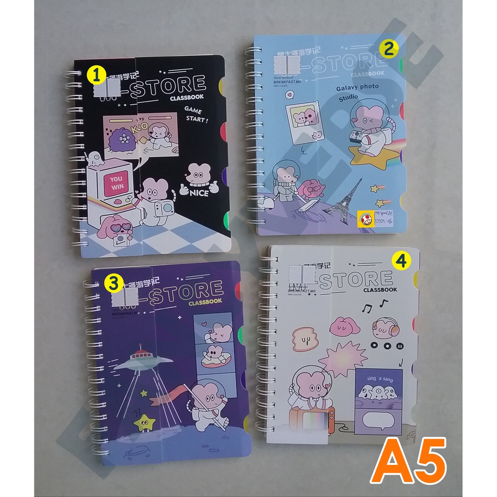 

Notebook Spiral A5 M-Store 12925-46 / Agenda Diary Notes Buku Catatan