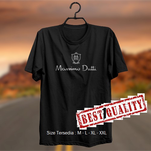 Kaos Oblong Premium Cotton Combed 30s Motif Massimo Dutti