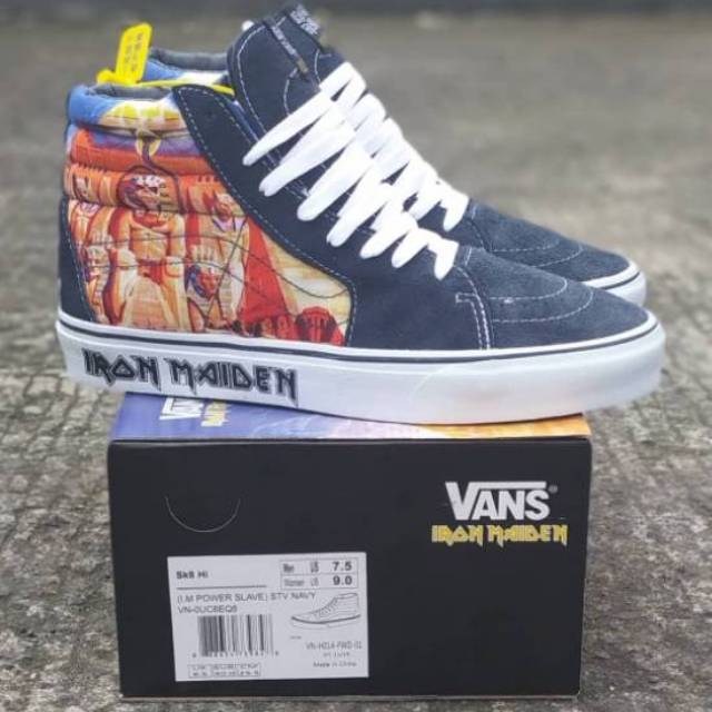 Vans SK8 High Iron Maiden Power Slave Stv Navy