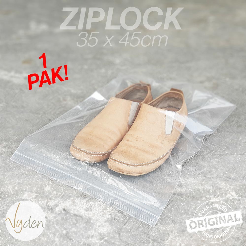 MURAH Plastik Klip 35 x 45cm 1 pak Ziplock Sepatu Kamera Packaging  Jersey Kaos Jaket Packaging