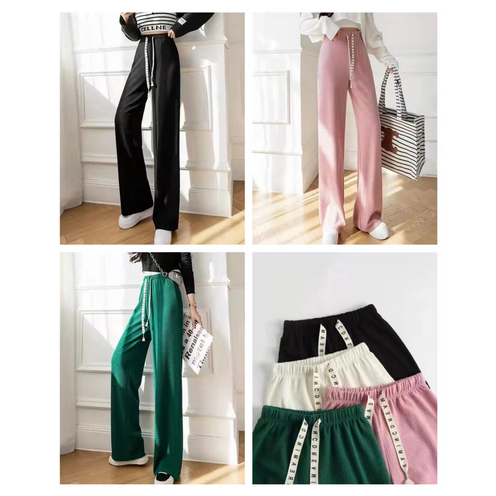 Korean LongPants ||  Celana Kulot Tali Dreaming Highwaist