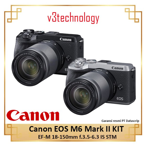 Canon EOS M6 Mark II Kit 18-150mm f.3.5-6.3 IS STM