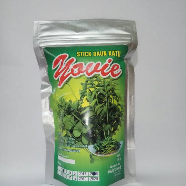 

Stik Daun Katu Yovie 100gr, Cemilan Sehat Khas Jember