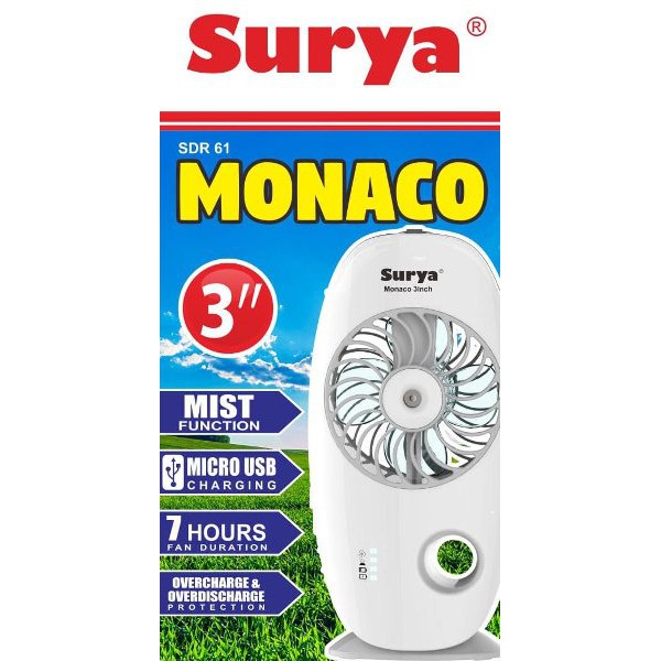 

SDR61SuryaMonacoKipasAnginPortableMiniFanAirCoolerMist