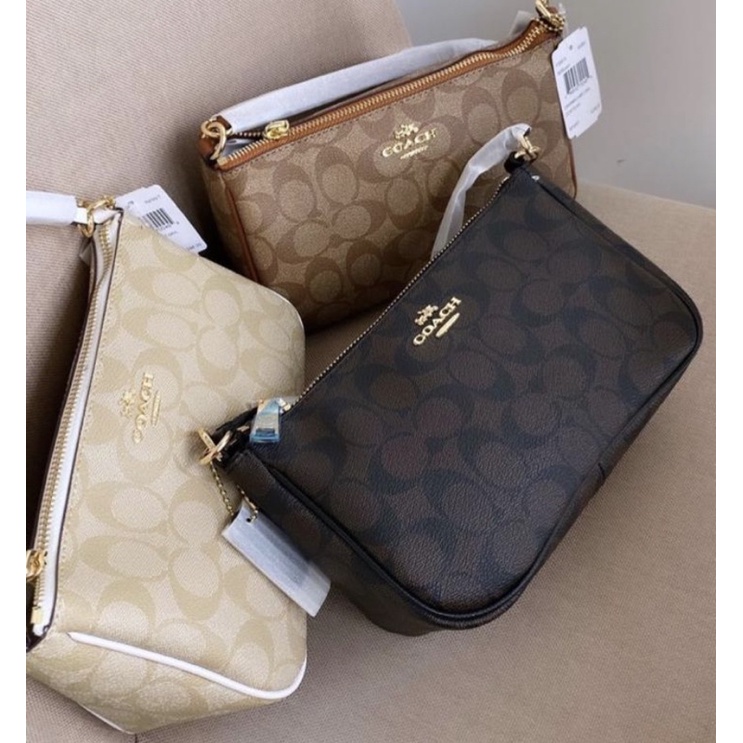 Coach Pouch Top Handle Bag - tas selempang wanita