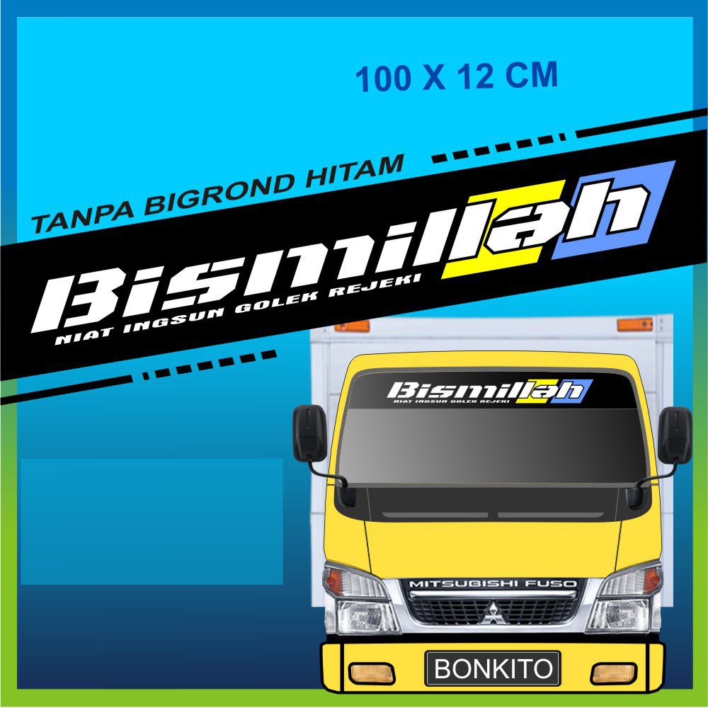 STICKER KACA CANTER MOBIL TRUCK CANTER CUSTOM