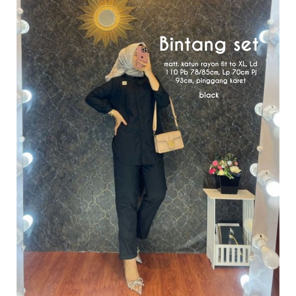 BINTANG SET CELANA WANITA KATUN PREMIUM