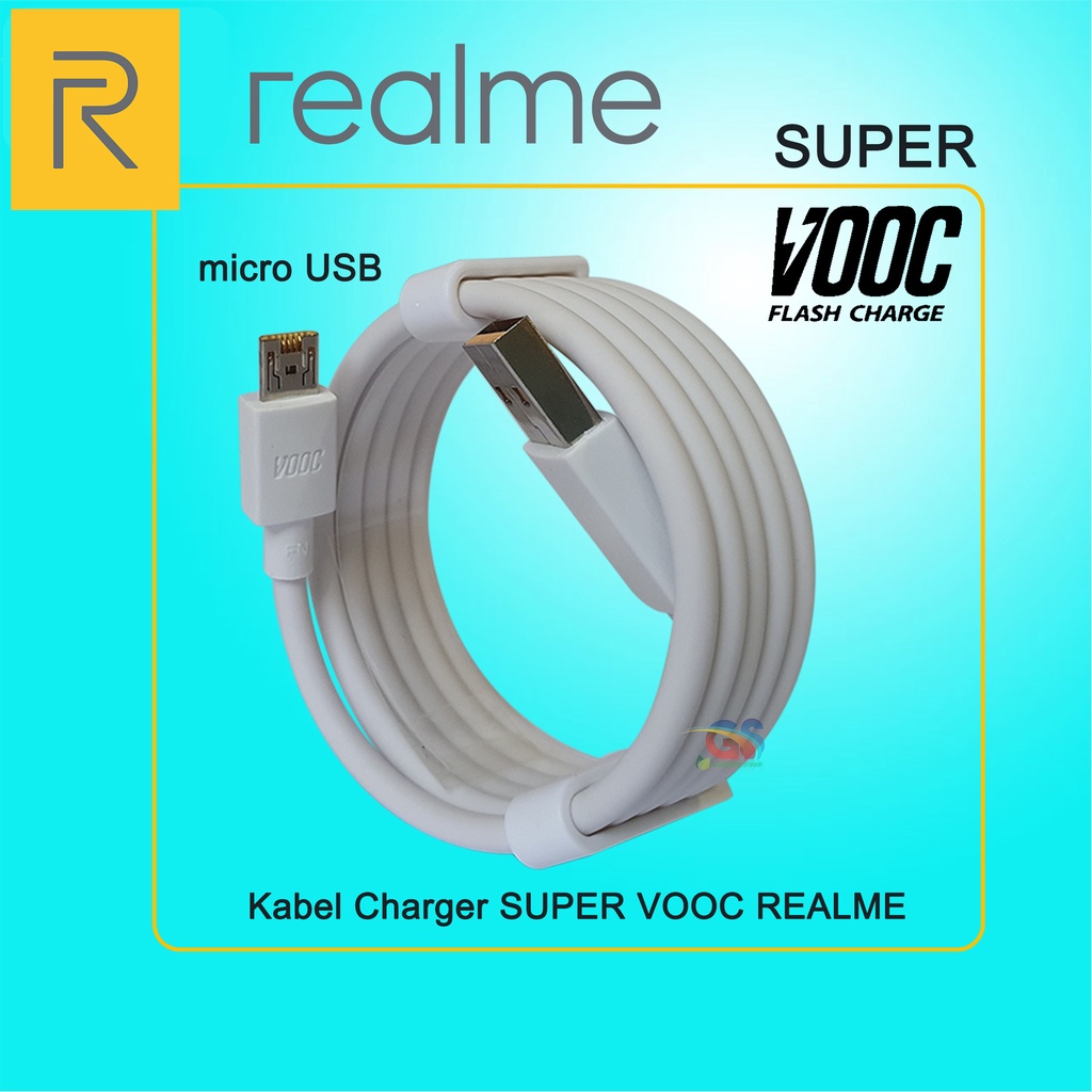 KABEL DATA REALME VOOC MICRO USB ORIGINAL SUPPORT FAST CHARGING IMPORT