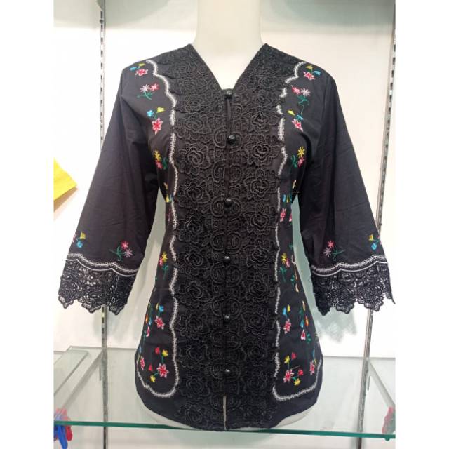 Kebaya bordir import bahan katun