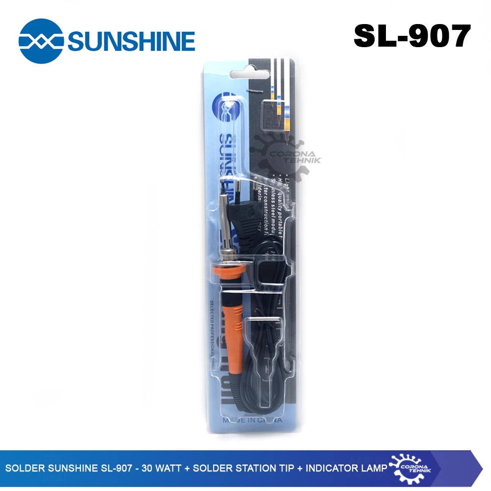 SL-907 - Solder Sunshine - 30 Watt + Solder Station Tip + Indicator Lamp