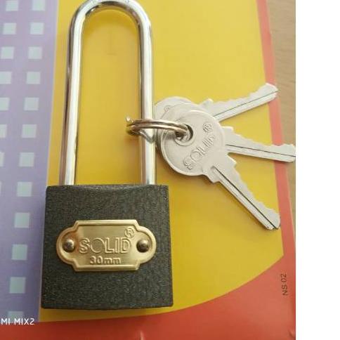 ➽ Gembok solid 30 mm kunci solid gembok motor pagar gembok pintu gembok rumah ♠