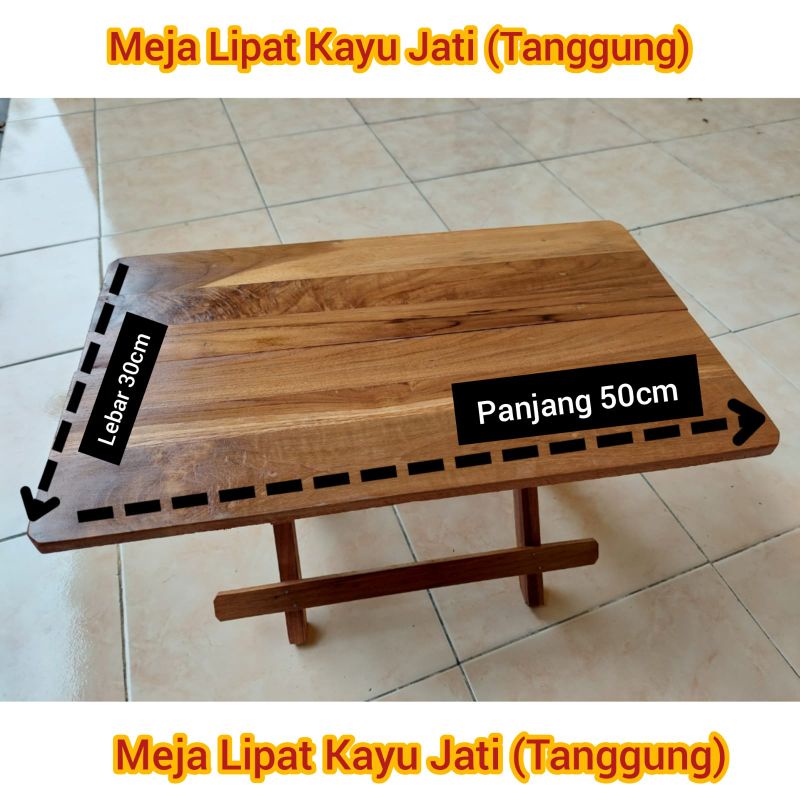MEJA LIPAT KAYU JATI