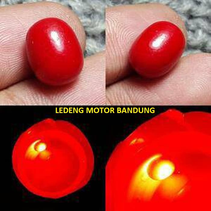 Batu Merah Delima Nyala Dalam Air Sulap Baterai Magic Red Mira Stone