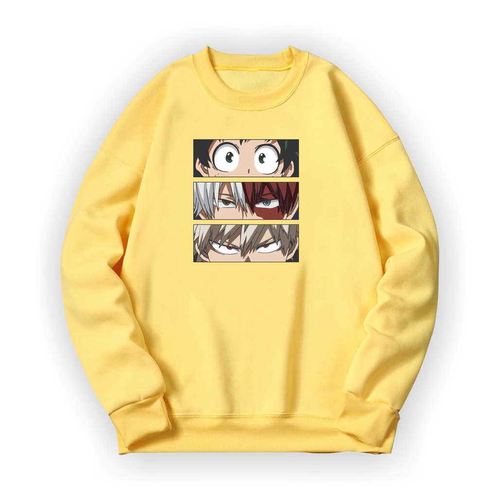 MY HERO ANIME  Crewneck || MY HERO ANIME  Crewneck Sz M - XL ( Pria &amp; Wanita )