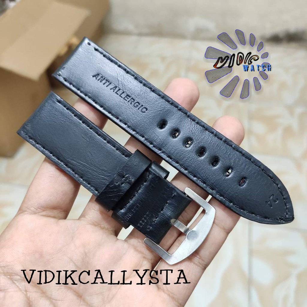 TALI KULIT STRAP WATCH JAM TANGAN LEATHER TEBAL BAGUS 22MM 24MM 22 24