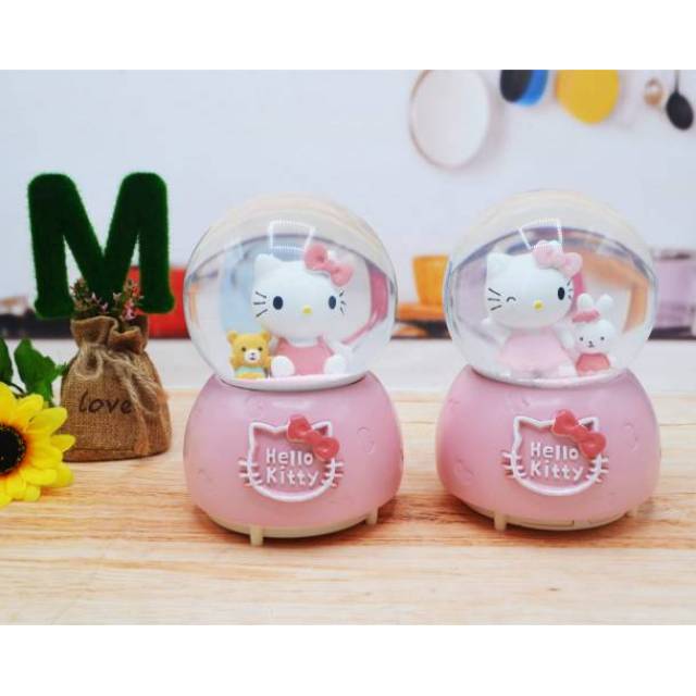 Snowball hello kitty / kotak musik hellokitty / waterball / snowglobe Hellokitty
