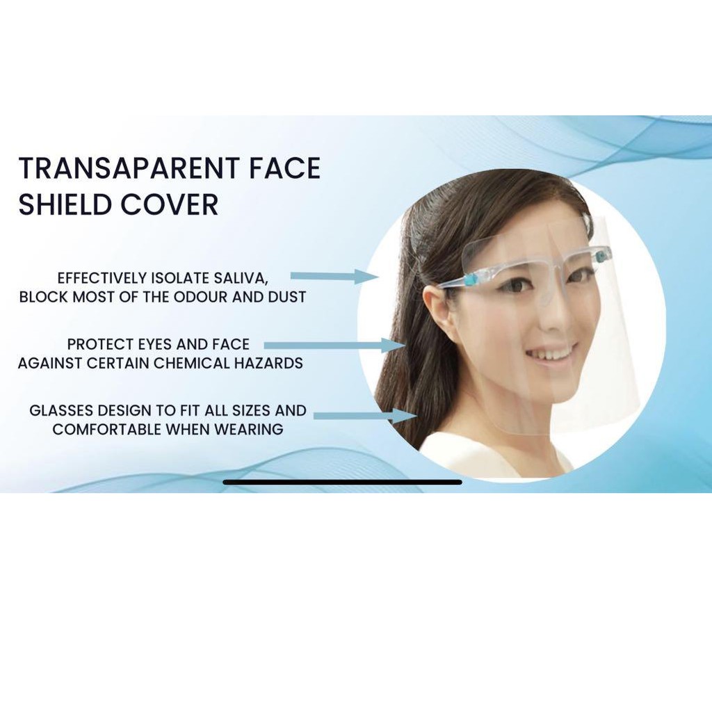 Pelindung wajah / kitchen shield / face shield kacamata pelindung / Face shield Nagita