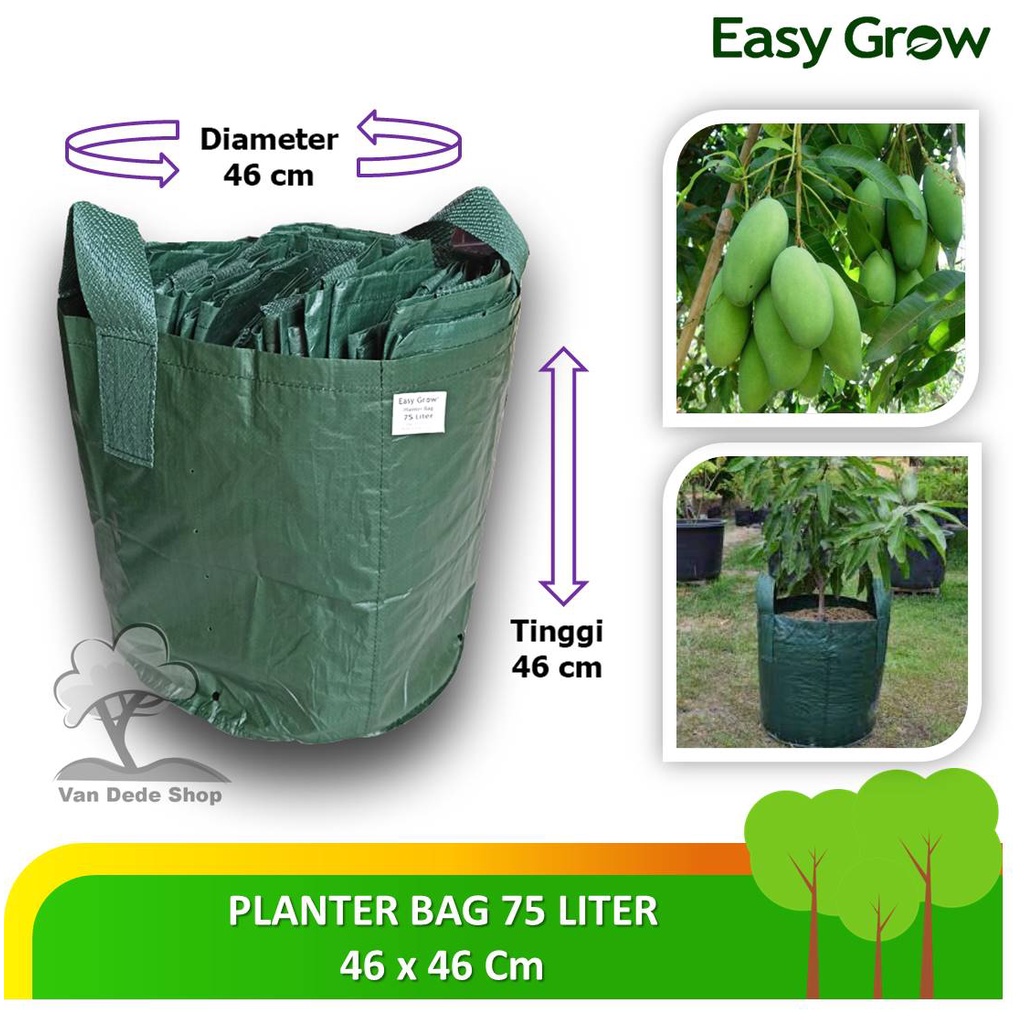 PLANTER BAG EASY GROW ORIGINAL 75 LITER