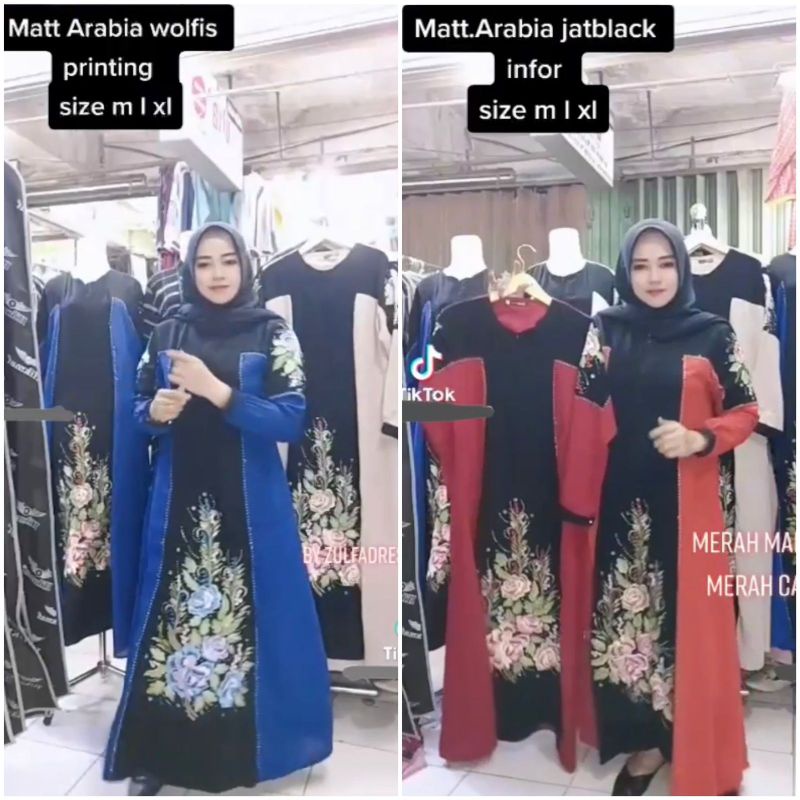 RANIA DRESS ABAYA HIKMAT KW