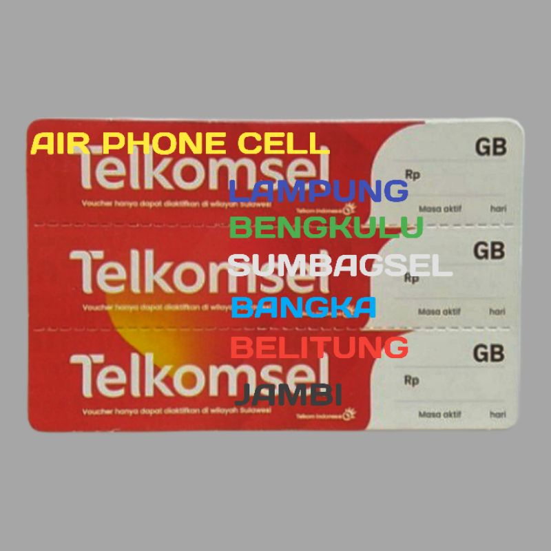 VOUCHER TELKOMSEL  KOSONG/ZERO SUMBAGSEL