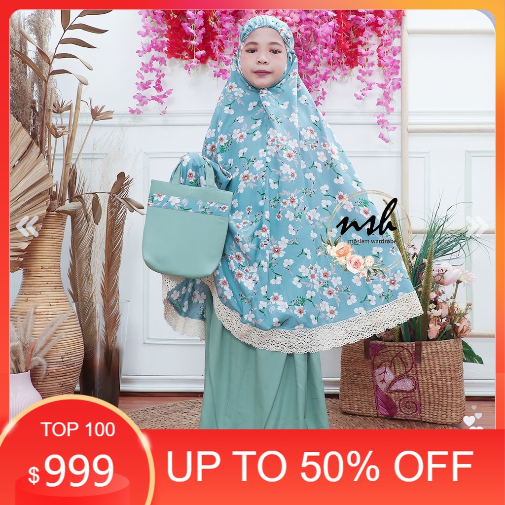 Naburjustore Mukena Anak Guardian Renda Rajut Aneka Model Grosiran