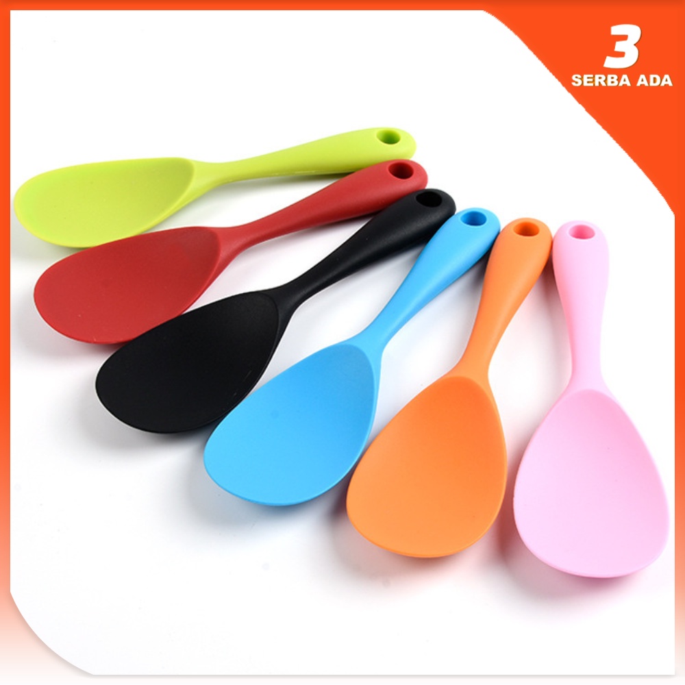 Sendok Nasi Anti Lengket Tahan Panas / Sendok Nasi Silikon / Sendok Nasi Silicon / Centong Nasi Anti Lengket / Centong Nasi Souvenir / Centong Nasi Silikon