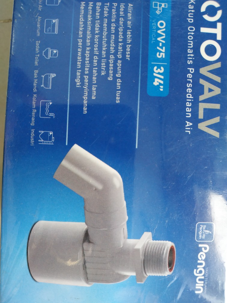 Pelampung Toren Otomatis Penguin Otovalv Vertical Uk 1/2/ 3/4 (ovv-50/ovv-75)