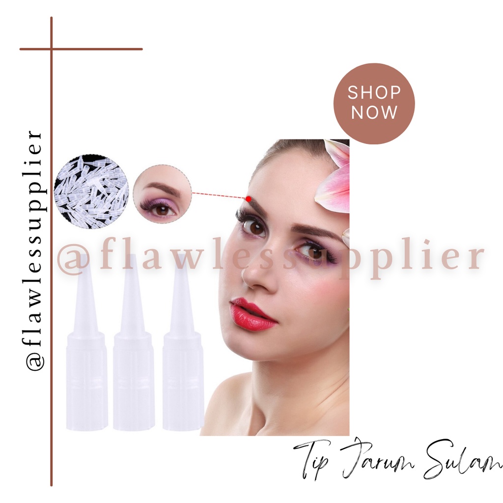 Disposable Tip Plastik Mesin Sulam Alis 1R 3R 5R / Tip Jarum Sulam Alis Sulam Bibir Insert 1R 3R 5R 
