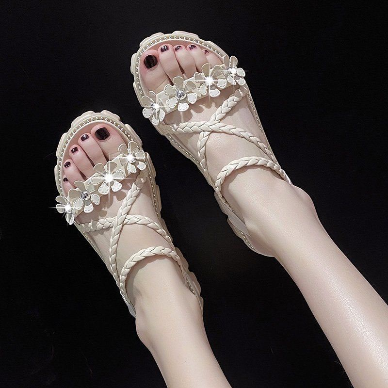 Sandal Wedges BUNGA Fashion Wanita Import Terbaru