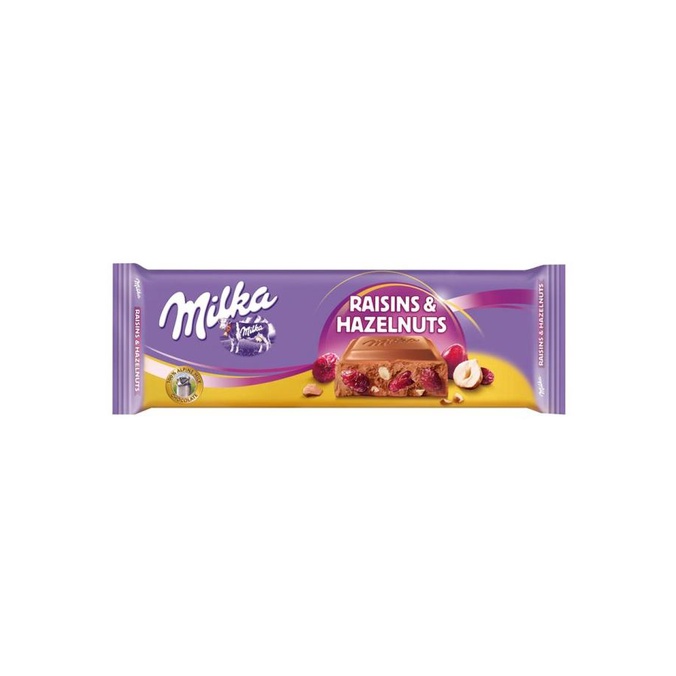 

SALE COKLAT MILKA RAISINS & HAZELNUTS 270GRAM JUMBO SIZE - TERENAK TERMURAH MAKANAN & MINUMAN