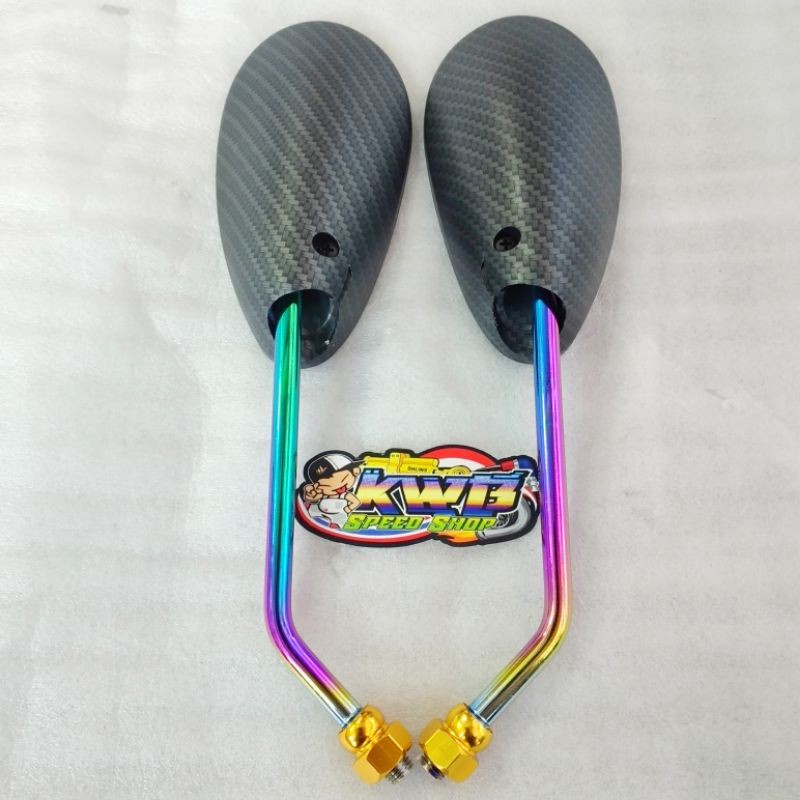 Spion rainbow carbon gelap satria fu