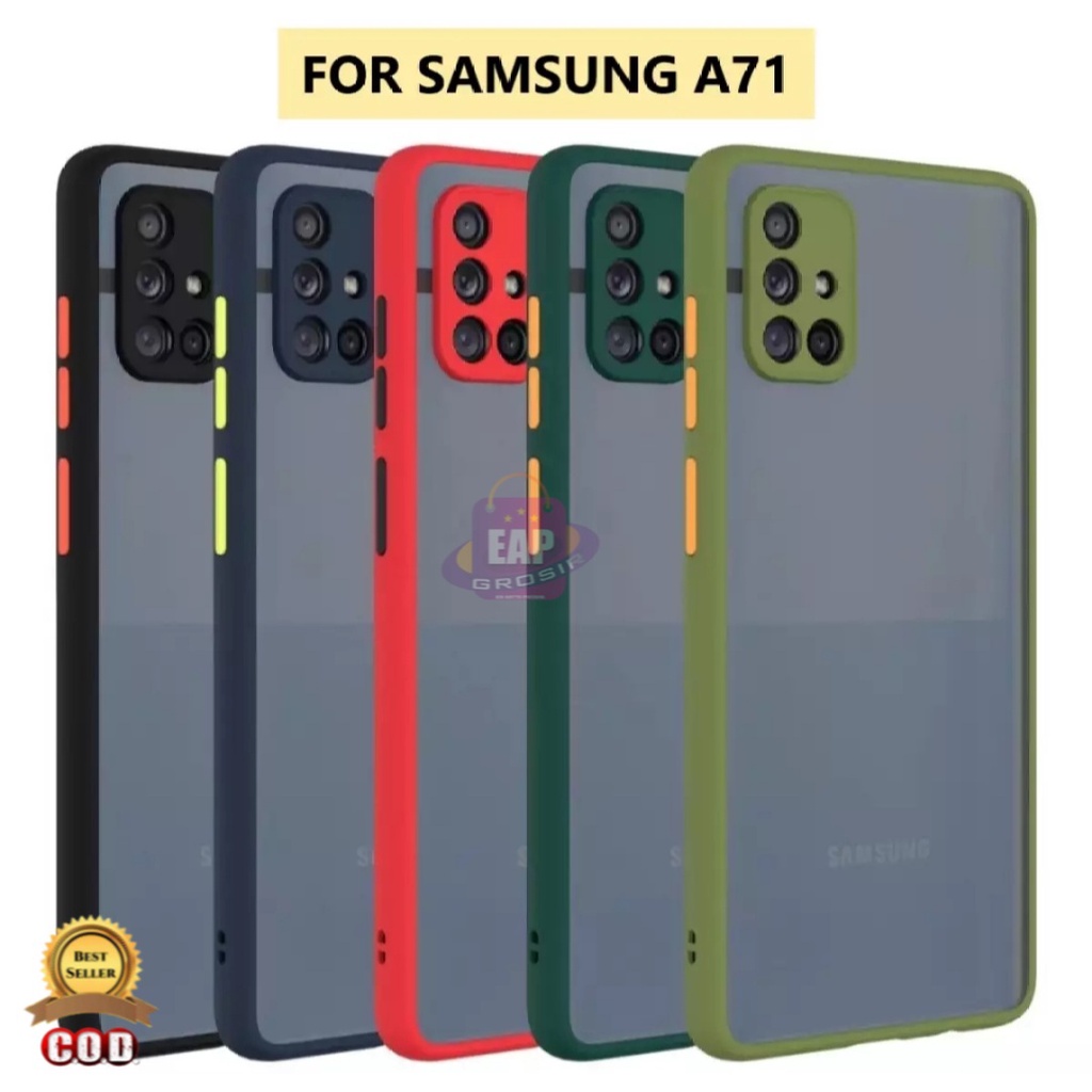 SOFTCASE SAMSUNG A71 CASE DOVE PELINDUNG KAMERA PREMIUM COVER PELINDUNG HP BUMPER CASE AERO MATTE CA