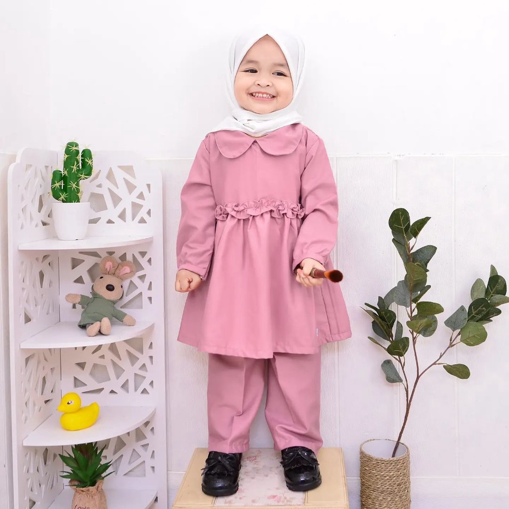 Terlaris Setelan Anak Perempuan 3-5 tahun One Set Anak Perempuan Pakaian Anak Perempuan Dress Anak