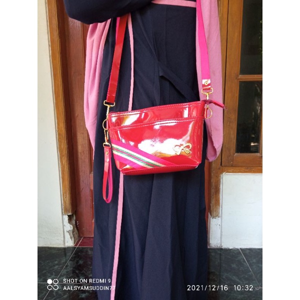 Tas Jelly Diamond kempol 2ruang/2res/tas slempang murah