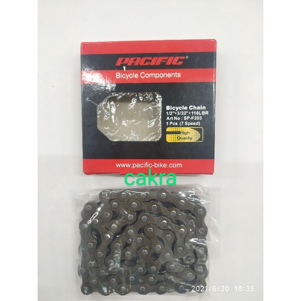 Rantai Sepeda PACIFIC 116  7 speed