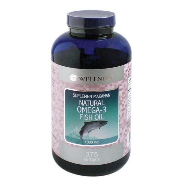 Wellness Omega 3 Fish Oil 1000Mg 375 Softgel  omg